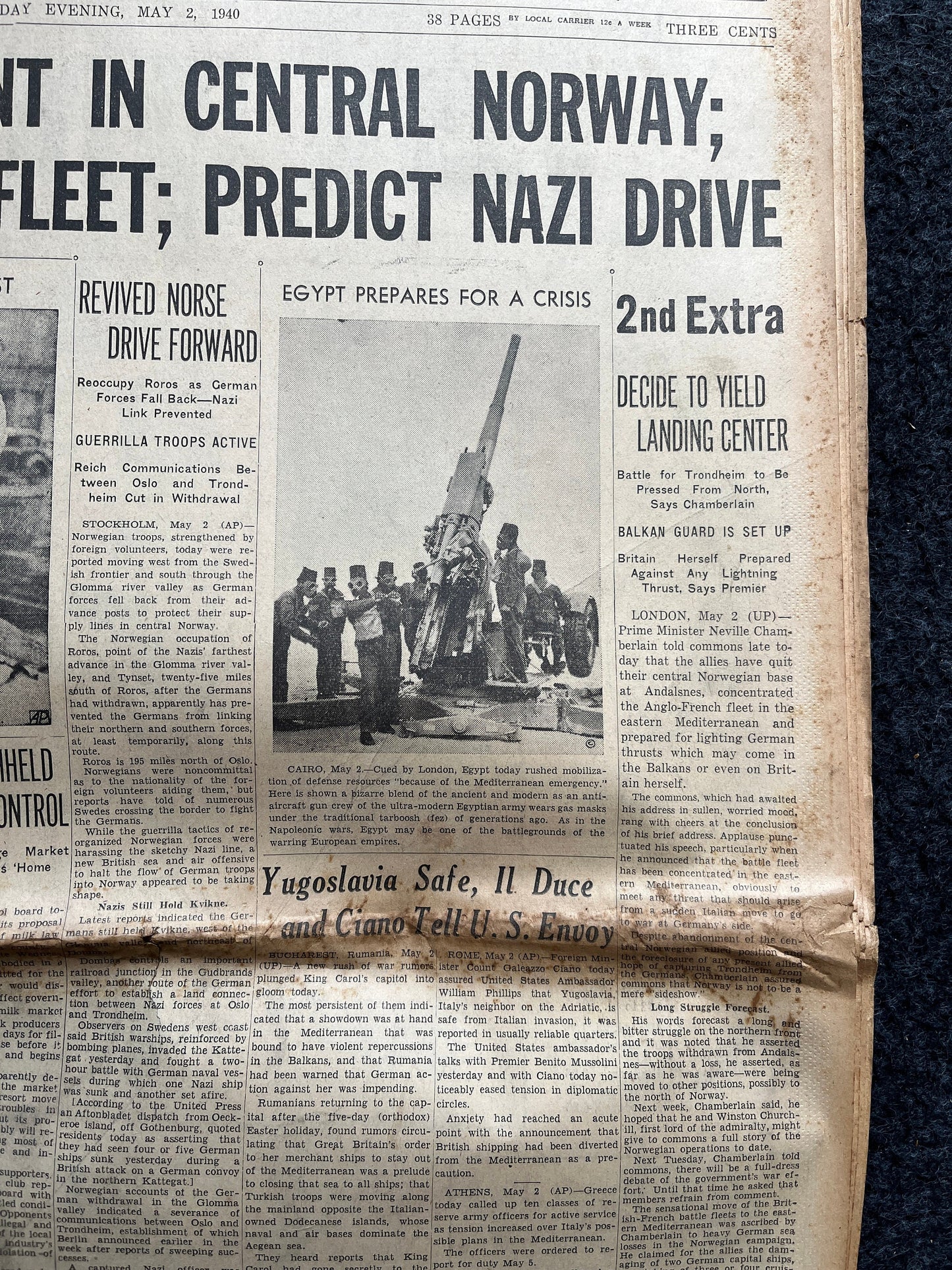 1940 Battle for Trondheim Norway, Invasion of Denmark, German Advances into France, World War 2 Memorabilia Gifts, History Gifts,