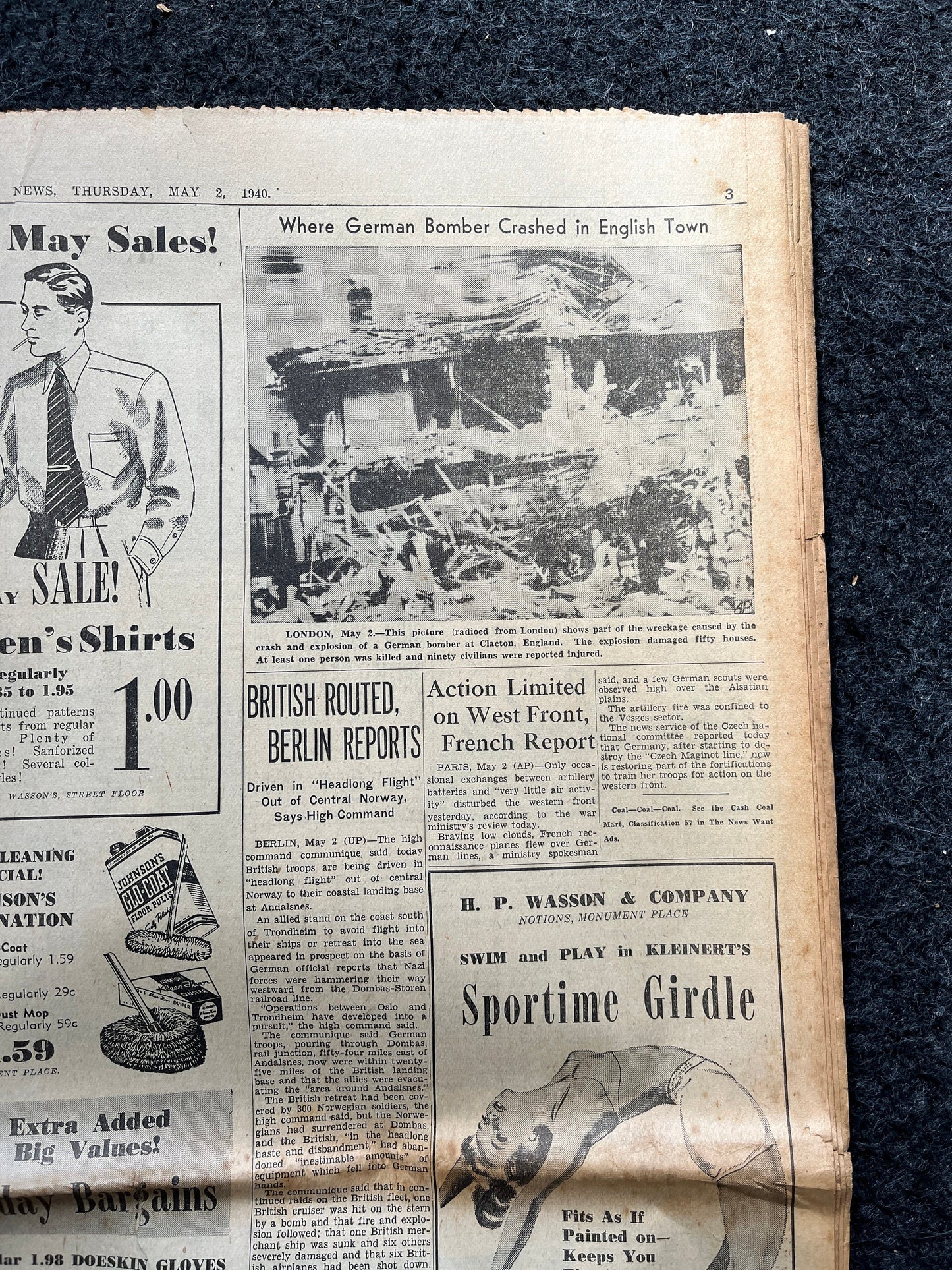 1940 Battle for Trondheim Norway, Invasion of Denmark, German Advances into France, World War 2 Memorabilia Gifts, History Gifts,
