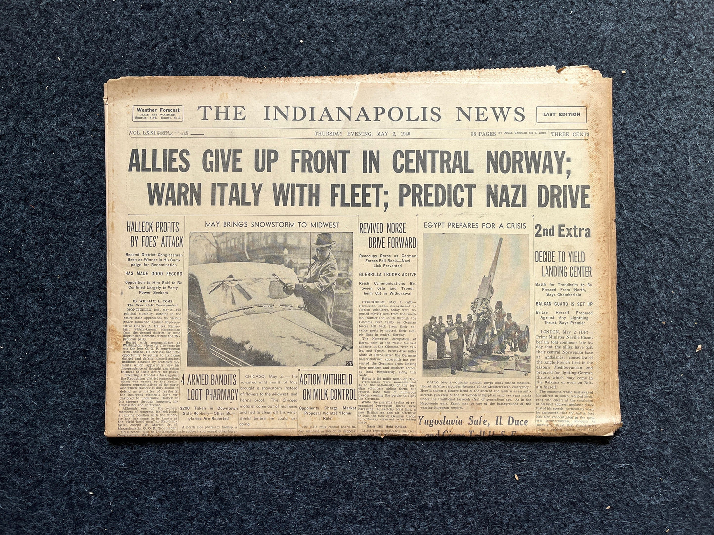 1940 Battle for Trondheim Norway, Invasion of Denmark, German Advances into France, World War 2 Memorabilia Gifts, History Gifts,