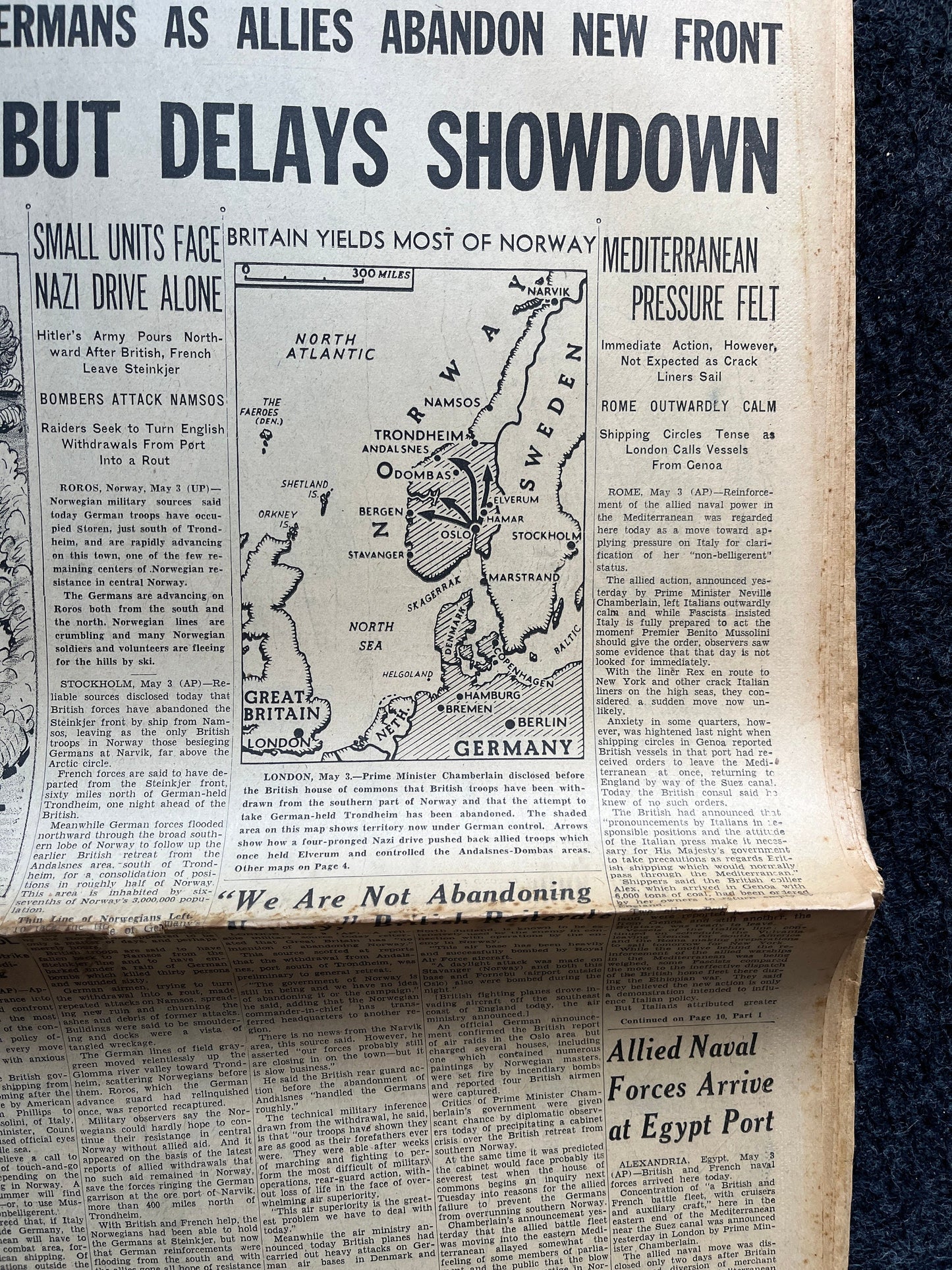 1940 Italy Enters War, Norway Crumbles to German Onslaught, World War 2 Memorabilia Gifts, History Gifts, Dad Gifts, Military Memorabilia