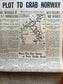 1940 German Seizure of Norway, Invasion of Denmark, German Advances into France, World War 2 Memorabilia Gifts, History Gifts,