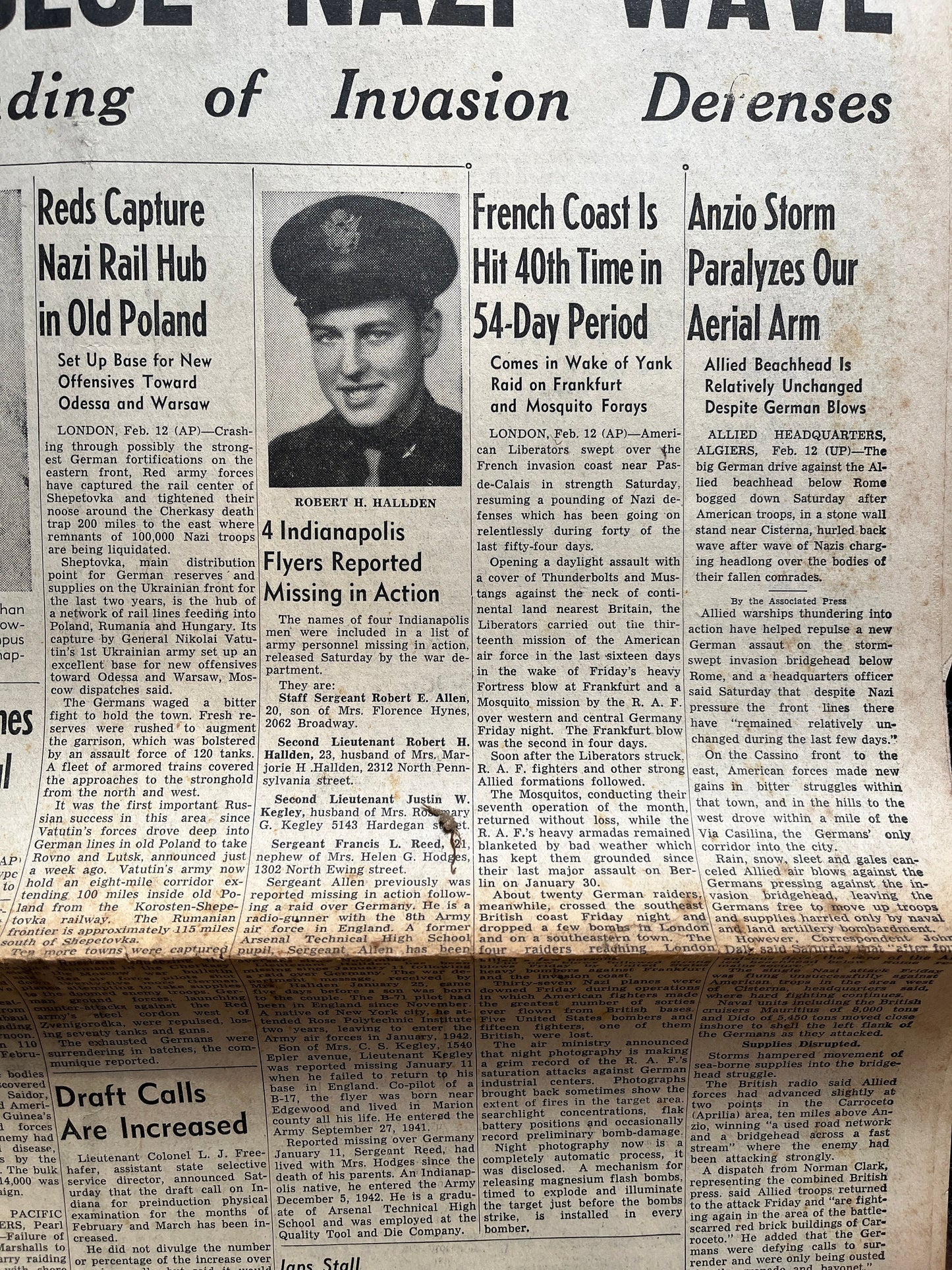 1944 World War 2 5th Army Invades Anzio Beachhead – Battle of Anzio Operation Shingle – Allied Capture of Rome Italy – Original Vintage