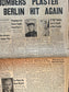 1945 WW2 Fall of Frankfurt- Capture of Berlin by USSR - Communist Red Army Take Berlin End of World War 2 - Original Vintage Newspaper