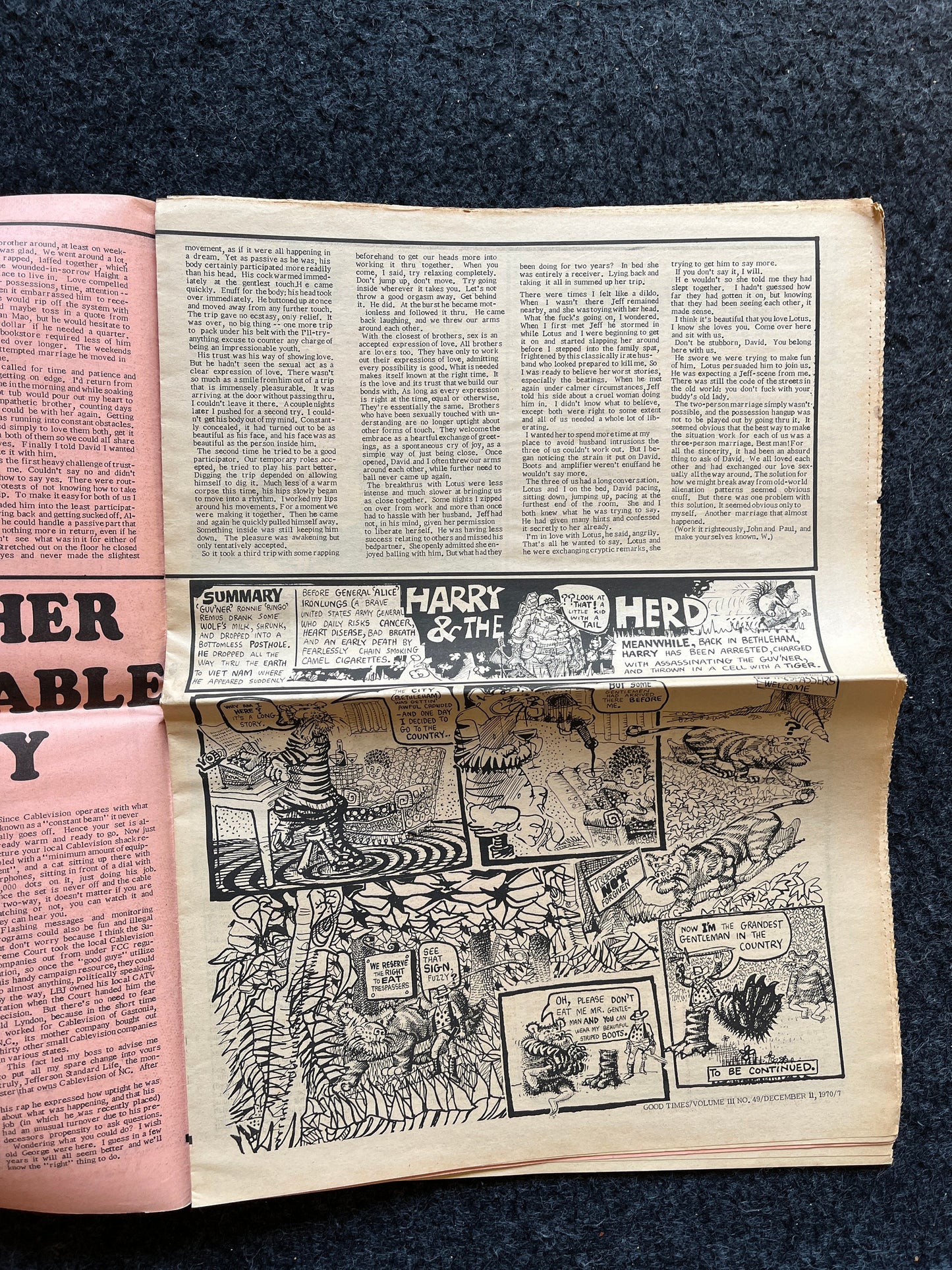 1970s High Times Underground Newspaper, Black Panther Party, Vintage Antique Collectibles, Hippie Grunge Art Gifts, San Francisco Gifts