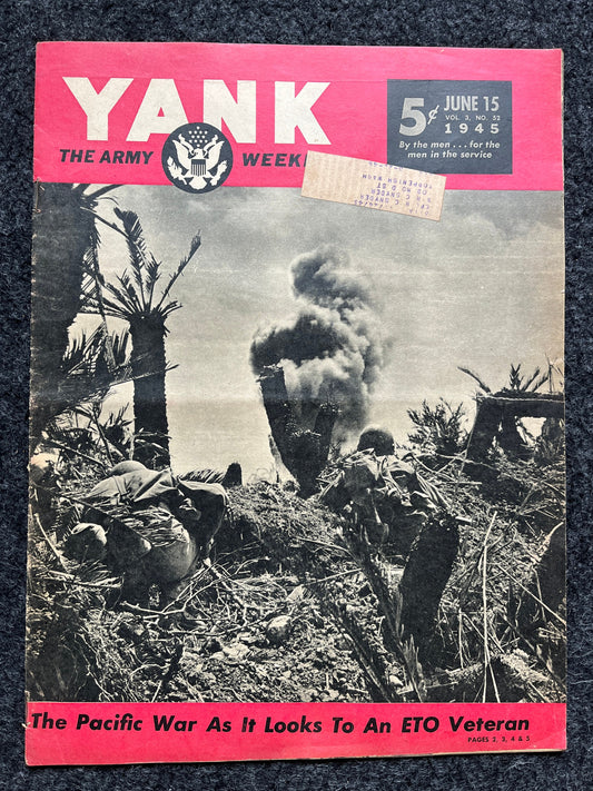 1945 WW2 Yank Magazine Collectible Military Magazine Memorabilia, Gifts for Him, Anniversary Gifts, Vintage Military Wall Decoration, Army