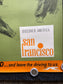 1960s San Francisco Greyhound Travel Poster, SF San Francisco Souvenirs Memorabilia, California Gifts Wall Decor, Chinatown Travel Art