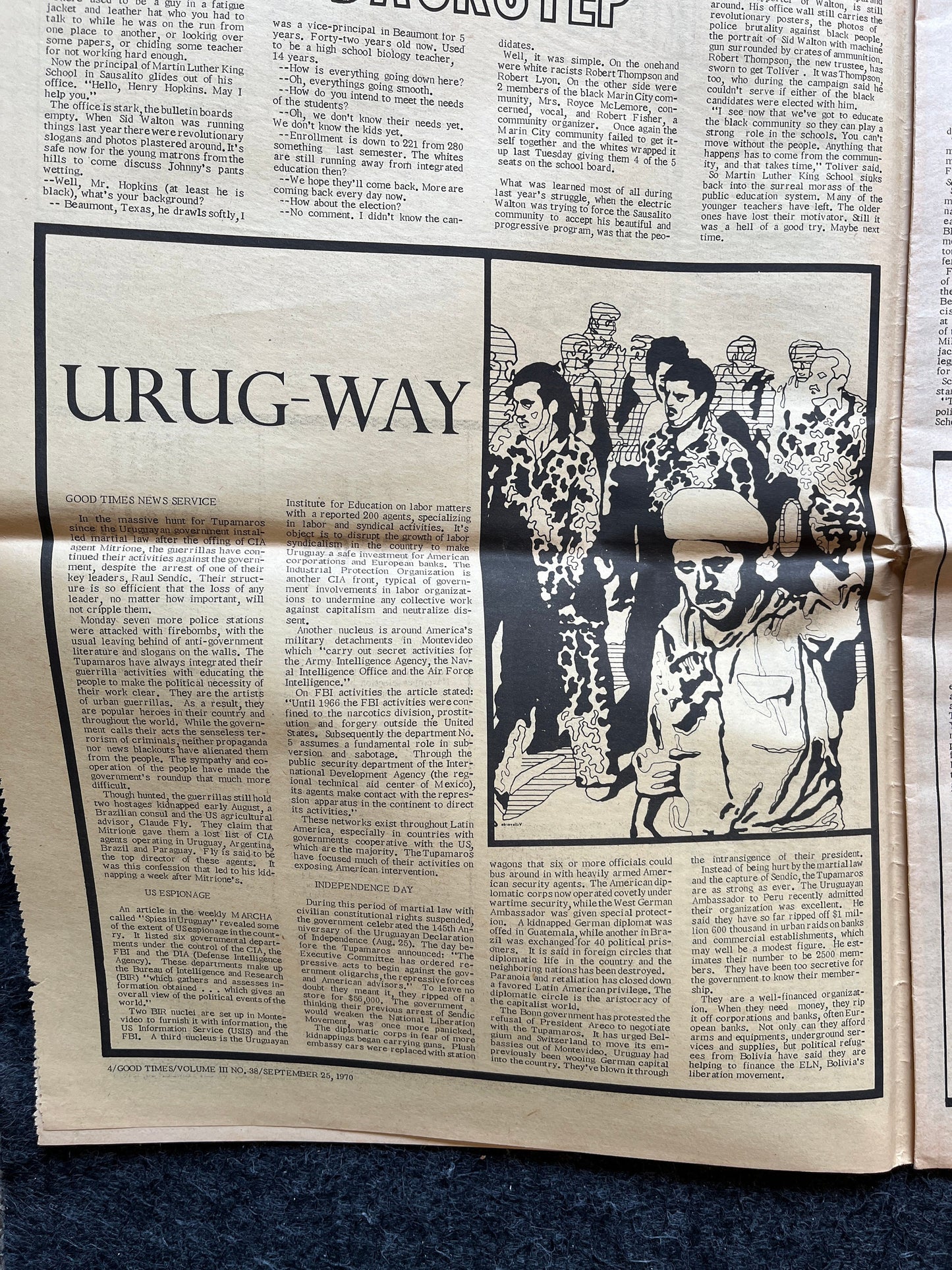 1970s Free Aid to Hitchhikers High Times Underground Newspaper, Black Panther Party, Vintage Antique Collectibles, Hippie Grunge Art Gifts,