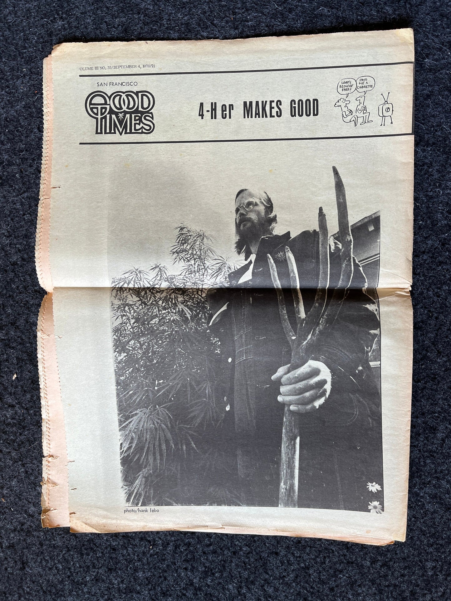 1970s High Times Underground Newspaper, Black Panther Party, Vintage Antique Collectibles, Hippie Grunge Art Gifts, San Francisco Gifts