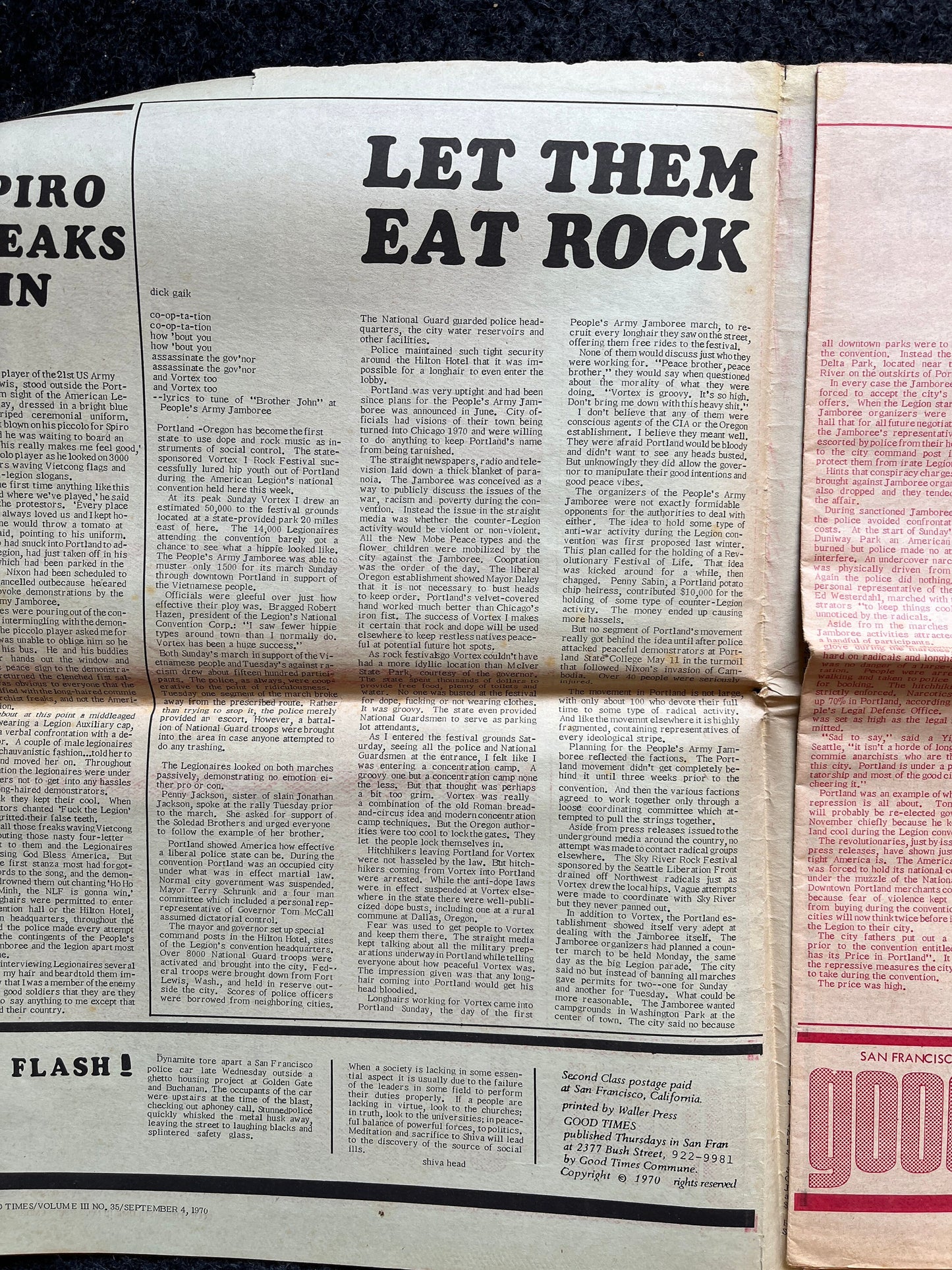 1970s High Times Underground Newspaper, Black Panther Party, Vintage Antique Collectibles, Hippie Grunge Art Gifts, San Francisco Gifts