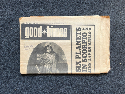 1970s High Times Underground Newspaper, Black Panther Party, Vintage Antique Collectibles, Hippie Grunge Art Gifts, San Francisco Gifts