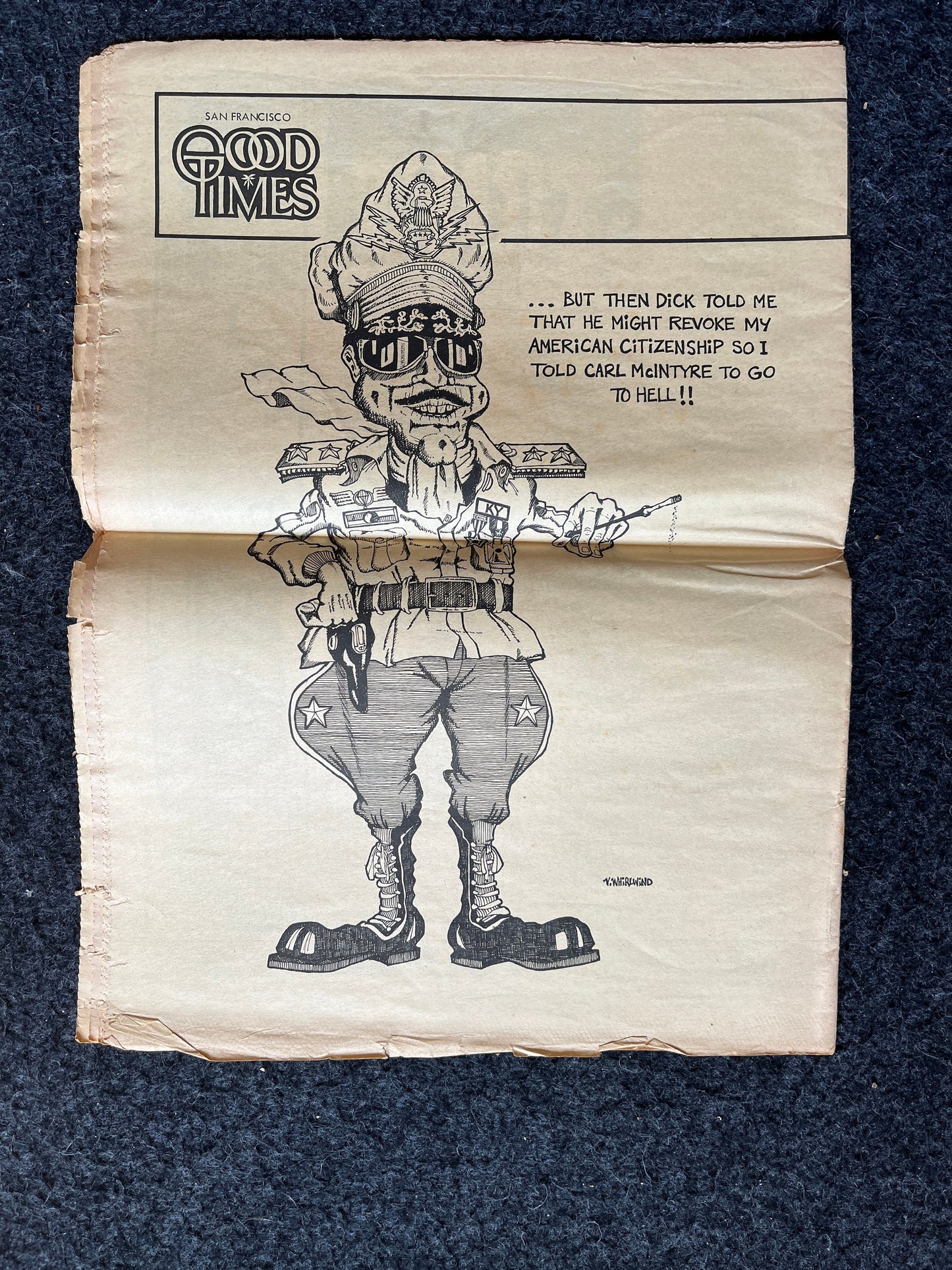 1970s High Times Underground Newspaper, Black Panther Party, Vintage Antique Collectibles, Hippie Grunge Art Gifts, San Francisco Gifts