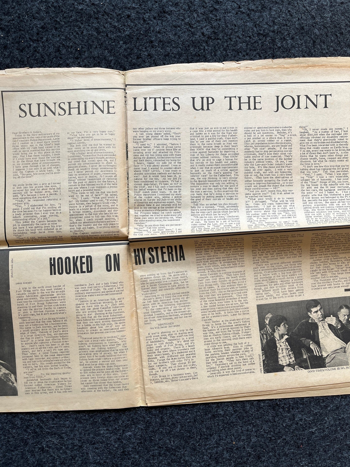 1970s High Times Underground Newspaper, Black Panther Party, Vintage Antique Collectibles, Hippie Grunge Art Gifts, San Francisco Gifts