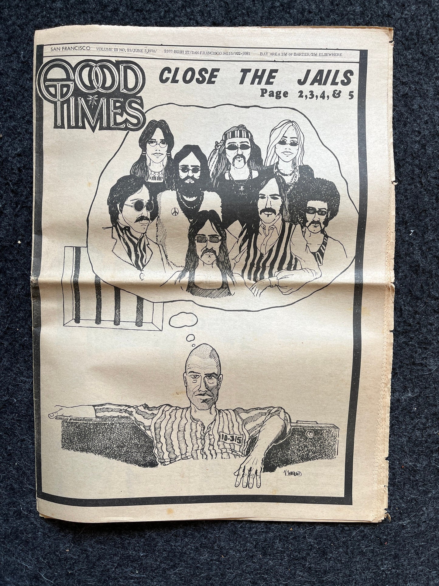 1970s High Times Underground Newspaper, Black Panther Party, Vintage Antique Collectibles, Hippie Grunge Art Gifts, San Francisco Gifts
