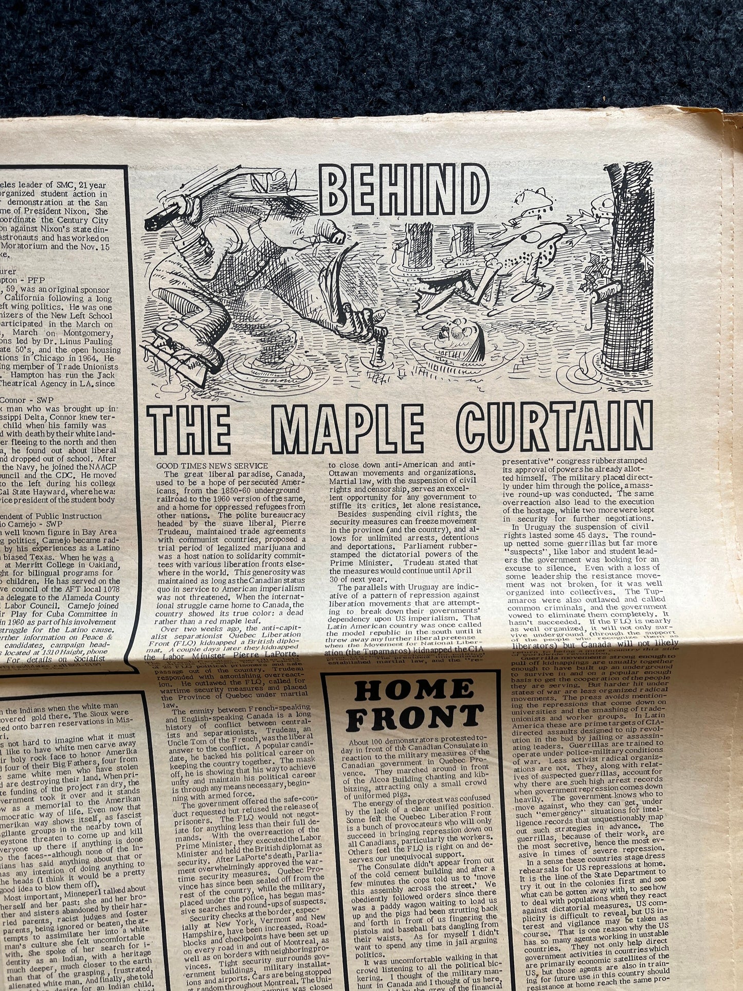 1970s High Times Underground Newspaper, Black Panther Party, Vintage Antique Collectibles, Hippie Grunge Art Gifts, San Francisco Gifts