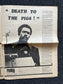 1970s High Times Underground Newspaper, Black Panther Party, Vintage Antique Collectibles, Hippie Grunge Art Gifts, San Francisco Gifts