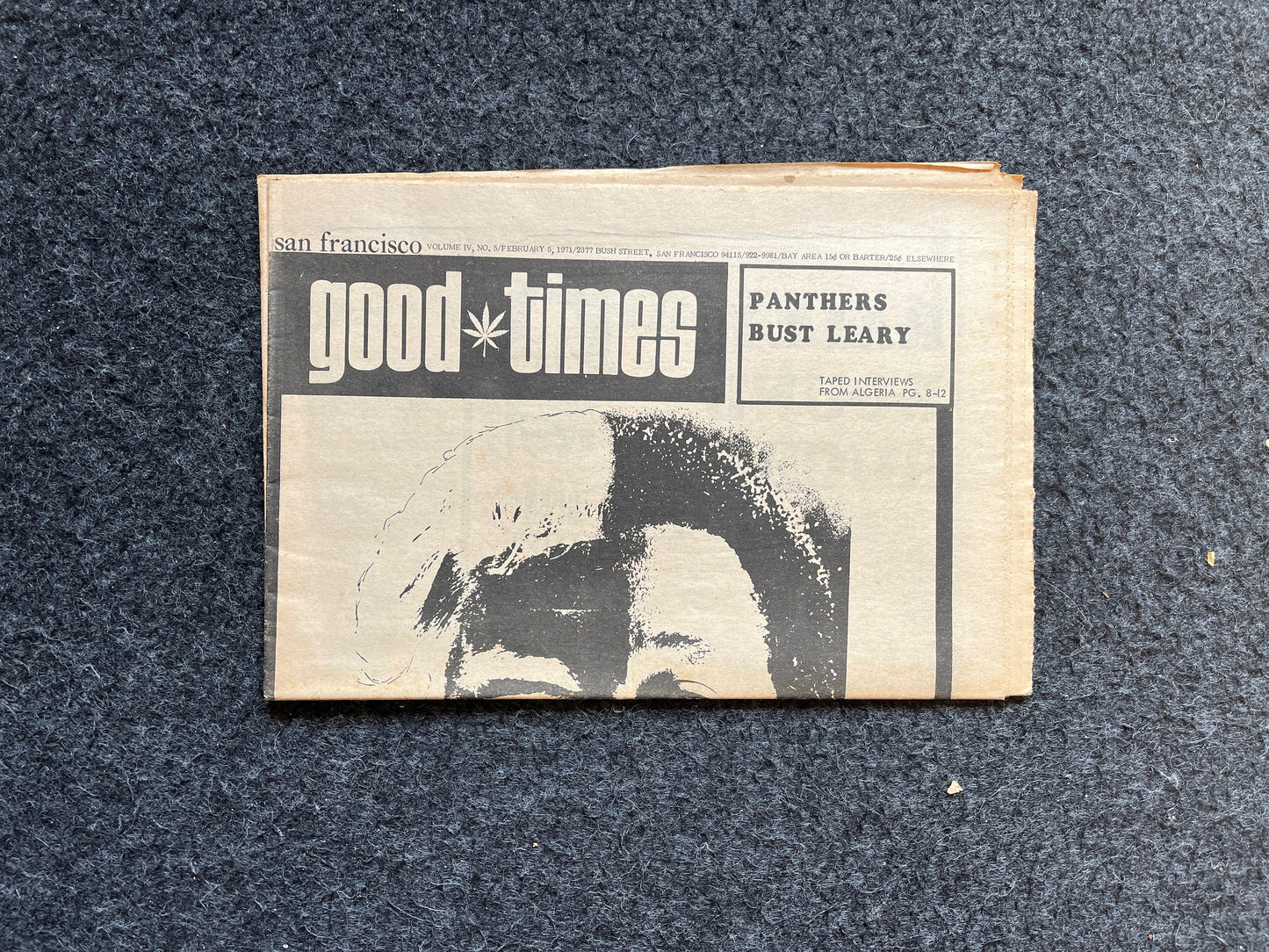 1970s Tim Leary Psychedelic High Times Underground Newspaper, Black Panther Party, Vintage Antique Collectibles, Hippie Grunge Art Gifts