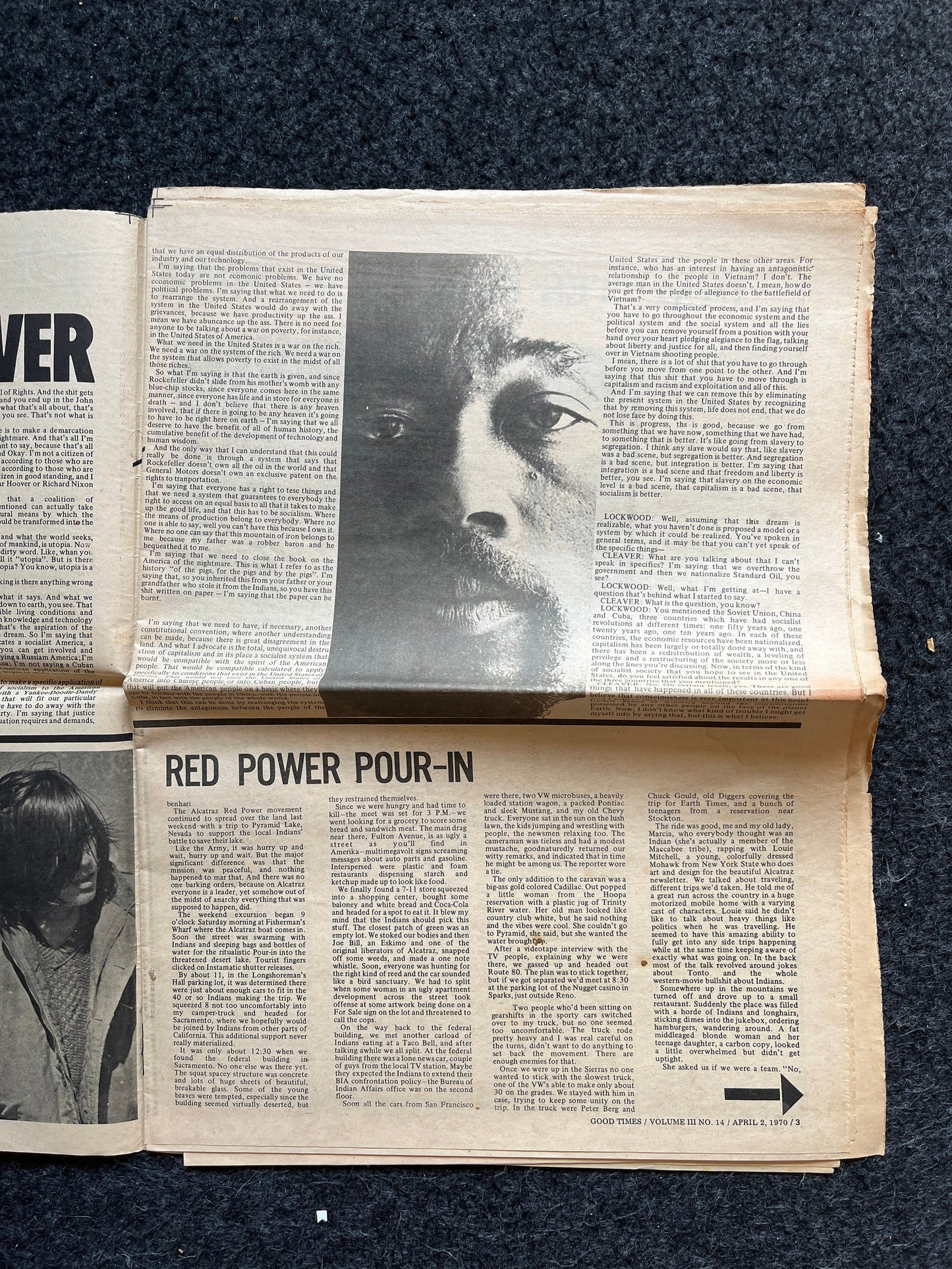 1970s Native American High Times Underground Newspaper, Black Panther Party, Vintage Antique Collectibles, Art Gifts, San Francisco Gifts