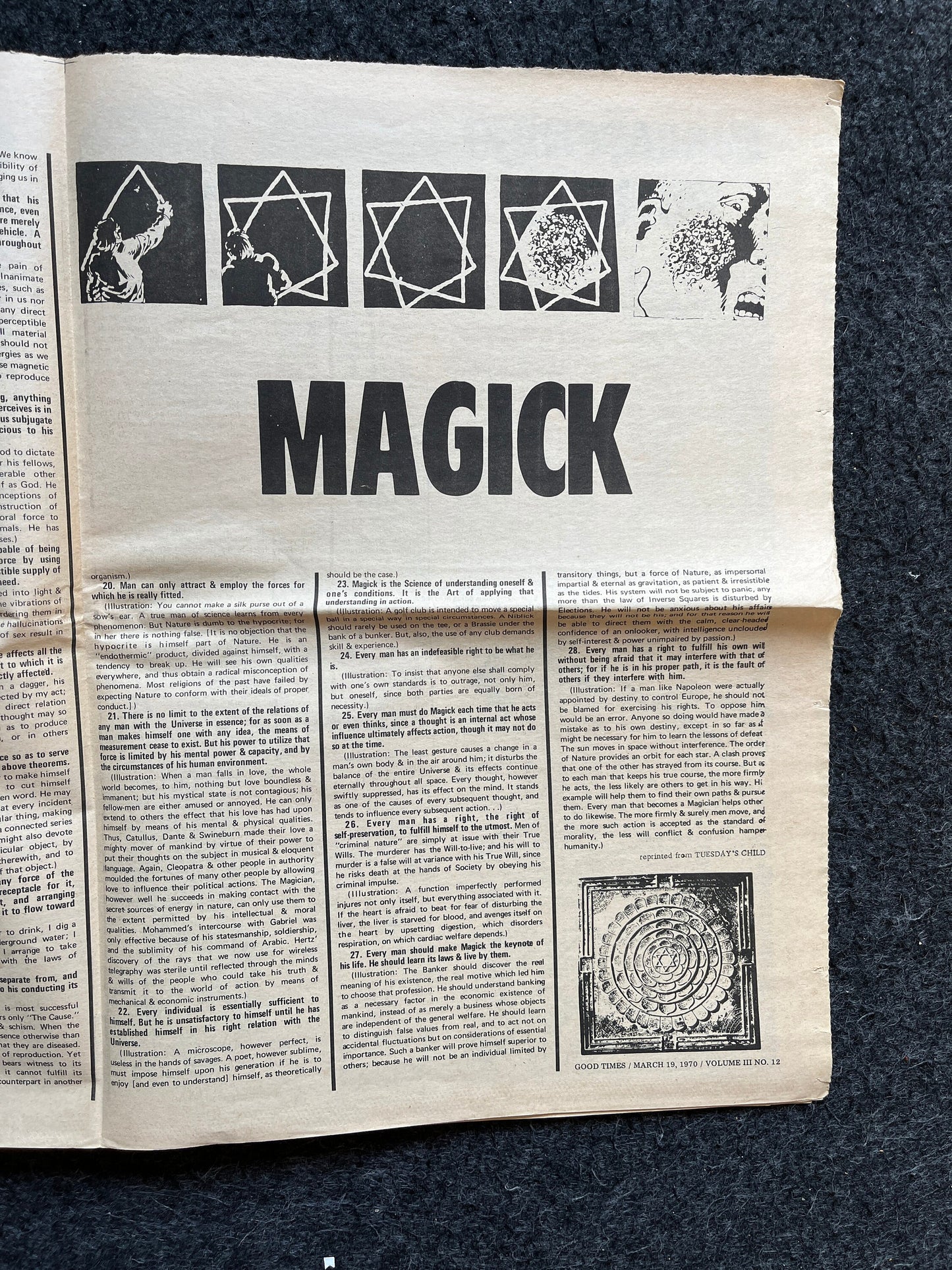 1970s High Times Underground Newspaper, Black Panther Party, Vintage Antique Collectibles, Hippie Grunge Art Gifts, San Francisco Gifts