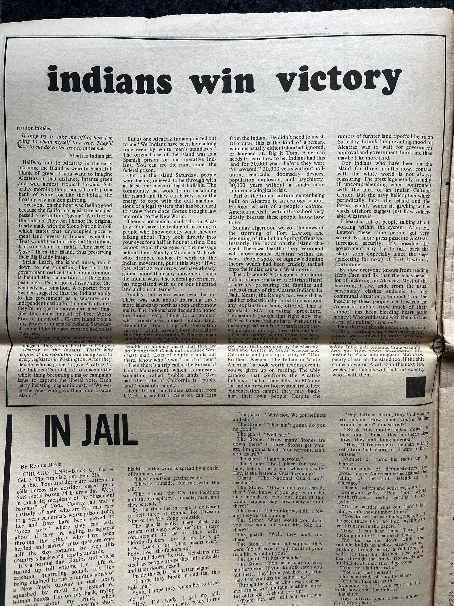 1970s Native American High Times Underground Newspaper, Black Panther Party, Vintage Antique Collectibles, Art Gifts, San Francisco Gifts