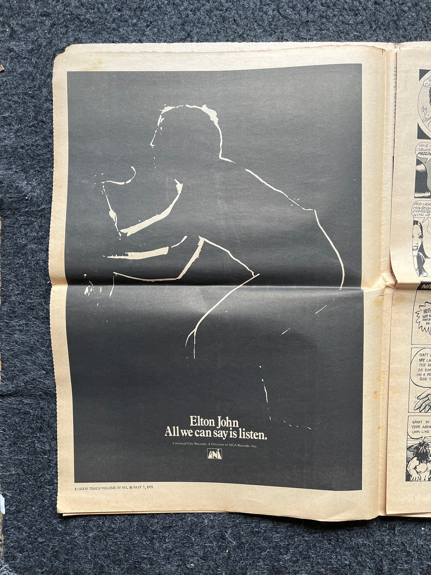 1970s High Times Underground Newspaper, Black Panther Party, Vintage Antique Collectibles, Hippie Grunge Art Gifts, San Francisco Gifts