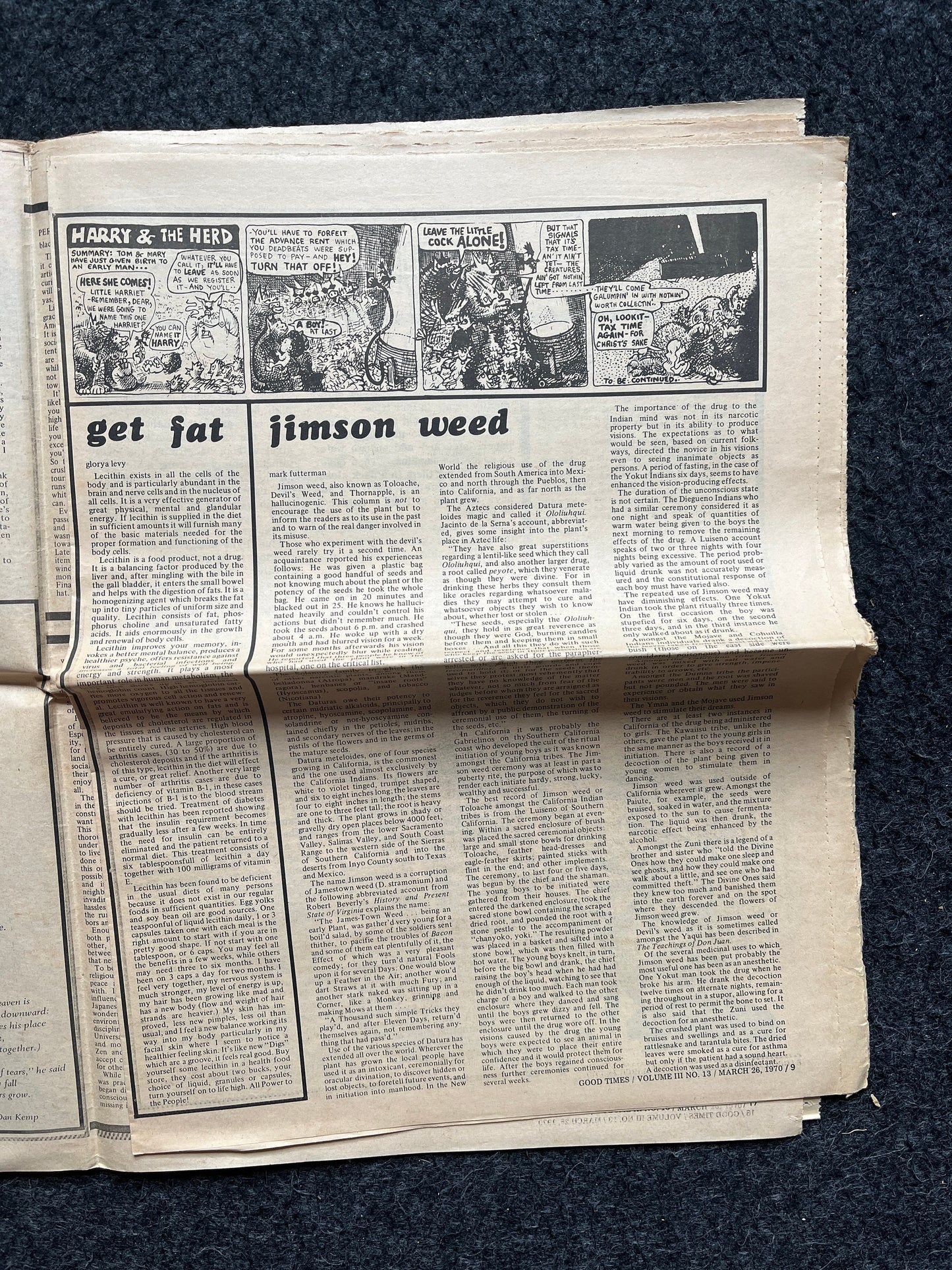 1970s High Times Underground Newspaper, Black Panther Party, Vintage Antique Collectibles, Hippie Grunge Art Gifts, San Francisco Gifts