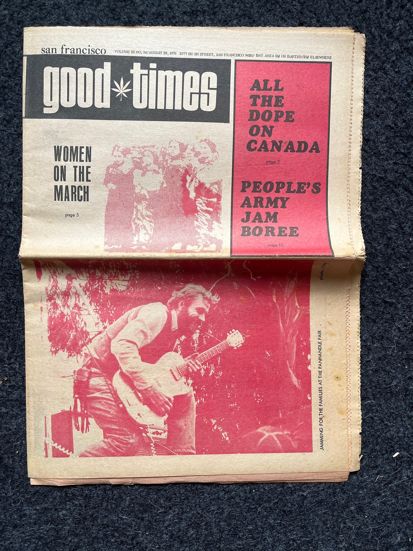1970s High Times Underground Newspaper, Black Panther Party, Vintage Antique Collectibles, Hippie Grunge Art Gifts, San Francisco Gifts