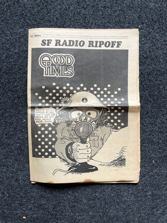 1970s High Times Underground Newspaper, Black Panther Party, Vintage Antique Collectibles, Hippie Grunge Art Gifts, San Francisco Gifts