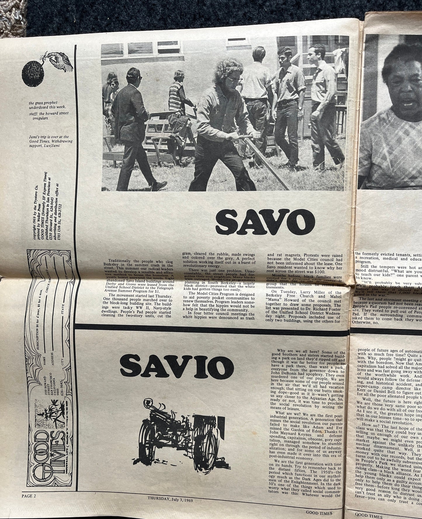1970s High Times Underground Newspaper, Black Panther Party, Vintage Antique Collectibles, Hippie Grunge Art Gifts, San Francisco Gifts