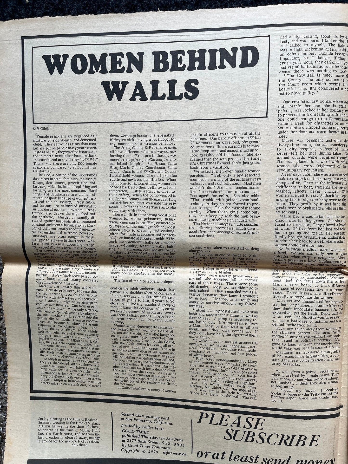 1970s Free Angela Davis Communist PartyHigh Times Underground Newspaper, Black Panther Party, Vintage Antique Collectibles, San Francisco