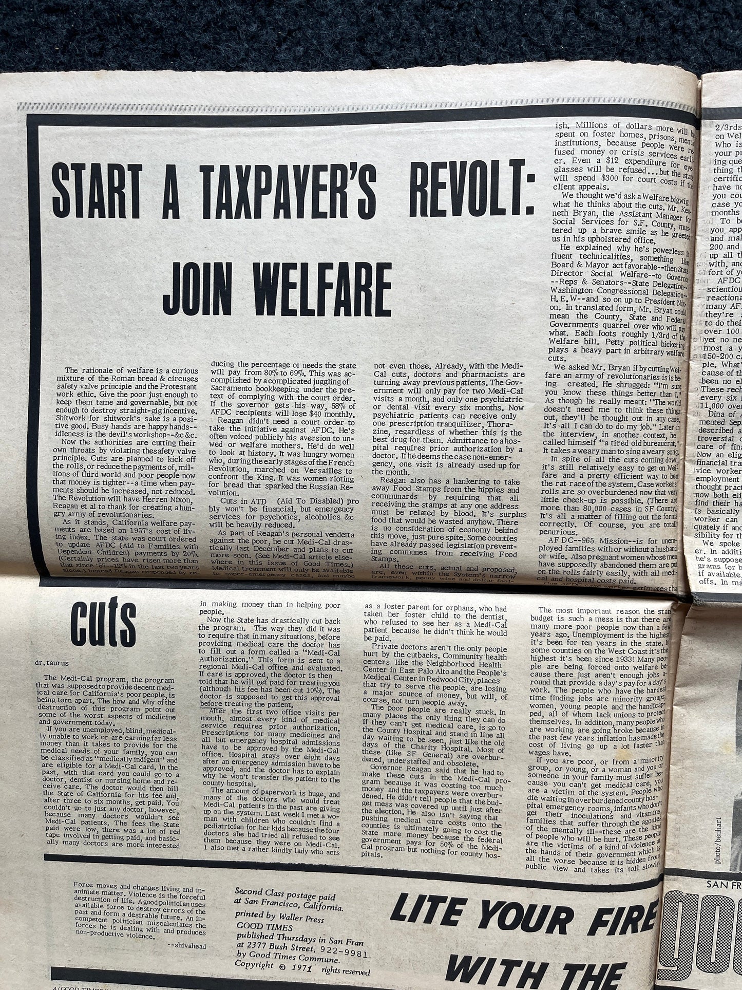 1970s High Times Underground Newspaper, Black Panther Party, Vintage Antique Collectibles, Hippie Grunge Art Gifts, San Francisco Gifts