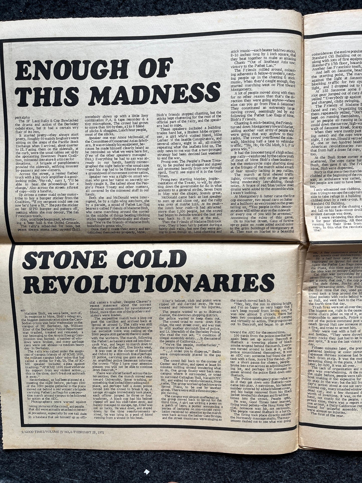 1970s High Times Underground Newspaper, Black Panther Party, Vintage Antique Collectibles, Hippie Grunge Art Gifts, San Francisco Gifts