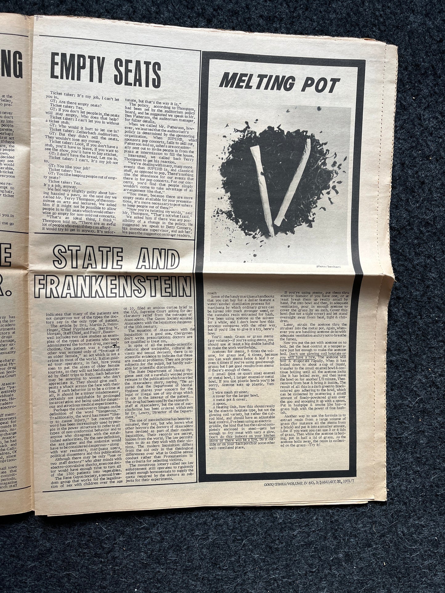 1971 Great SF Oil Spill, High Times Underground Newspaper, Black Panther Party, Vintage Antique Collectibles, San Francisco Gift