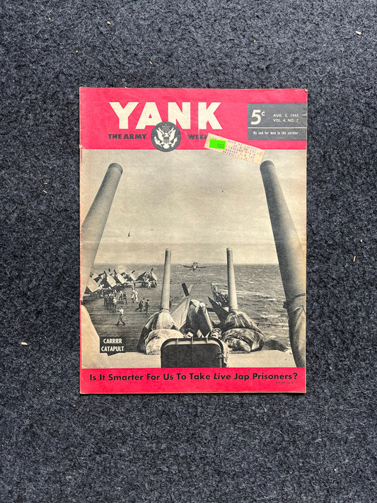 1943 GI Sketchbook WW2 Yank Magazine Collectible Military Magazine Memorabilia, Anniversary Gifts For Him, Vintage Military Wall Decoration