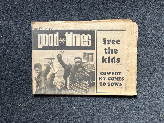 1970s High Times Underground Newspaper, Black Panther Party, Vintage Antique Collectibles, Hippie Grunge Art Gifts, San Francisco Gifts