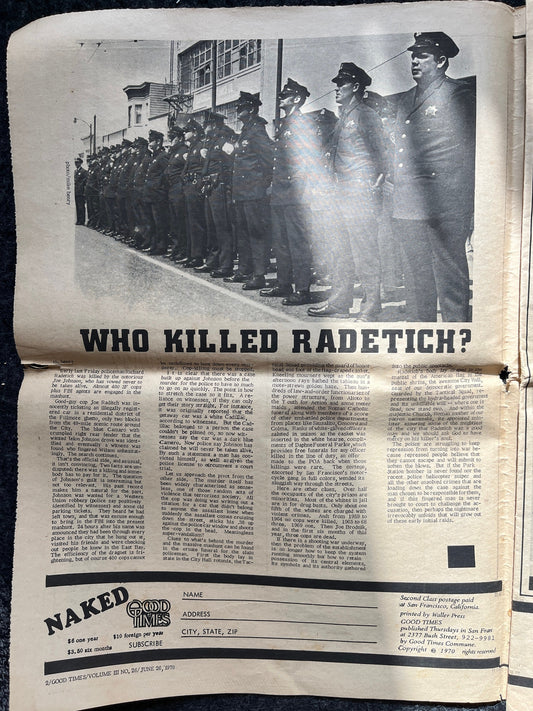 1970s High Times Underground Newspaper, Black Panther Party, Vintage Antique Collectibles, Hippie Grunge Art Gifts, San Francisco Gifts