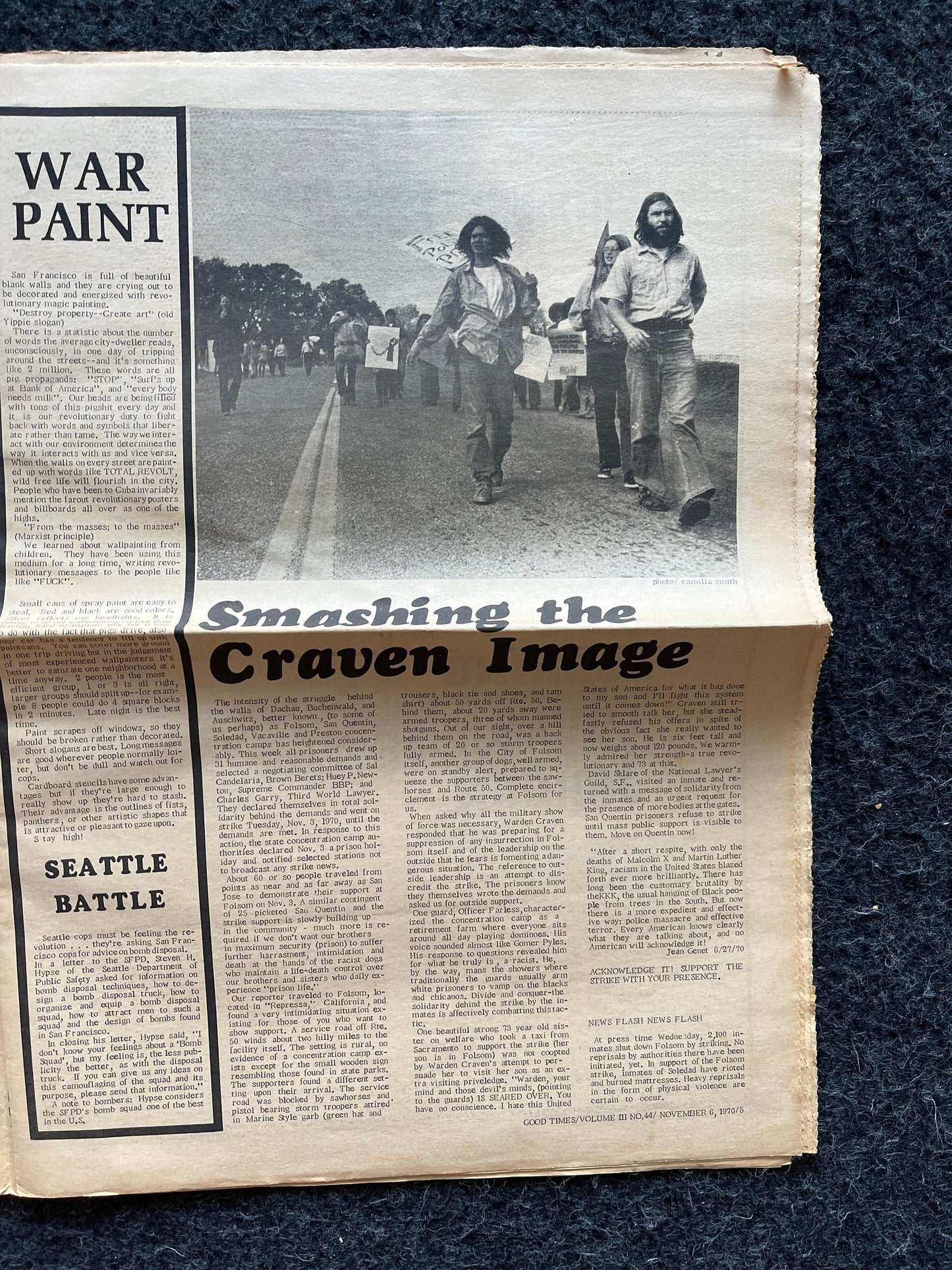 1970s High Times Underground Newspaper, Black Panther Party, Vintage Antique Collectibles, Hippie Grunge Art Gifts, San Francisco Gifts