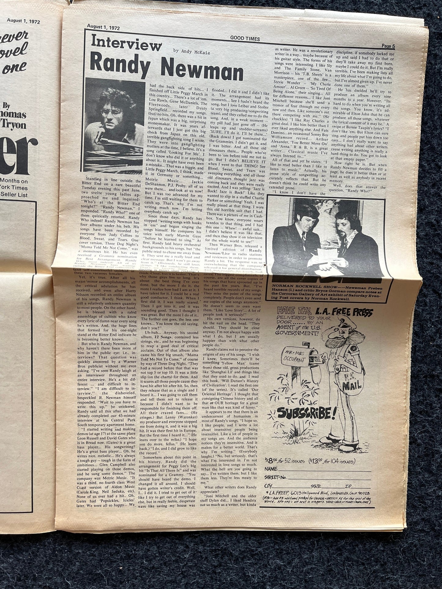 1970s High Times Underground Newspaper, Black Panther Party, Vintage Antique Collectibles, Hippie Grunge Art Gifts, San Francisco Gifts