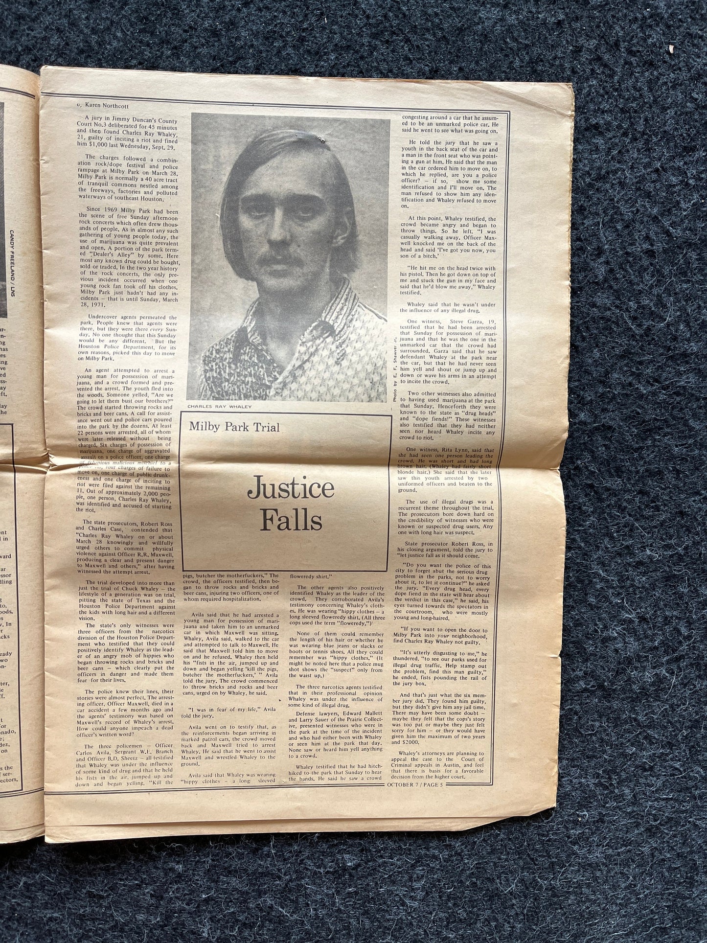 1970s Space City Houston Texas Underground Newspaper, Black Panther Party, Vintage Antique Collectibles, Hippie Grunge Art Gifts,