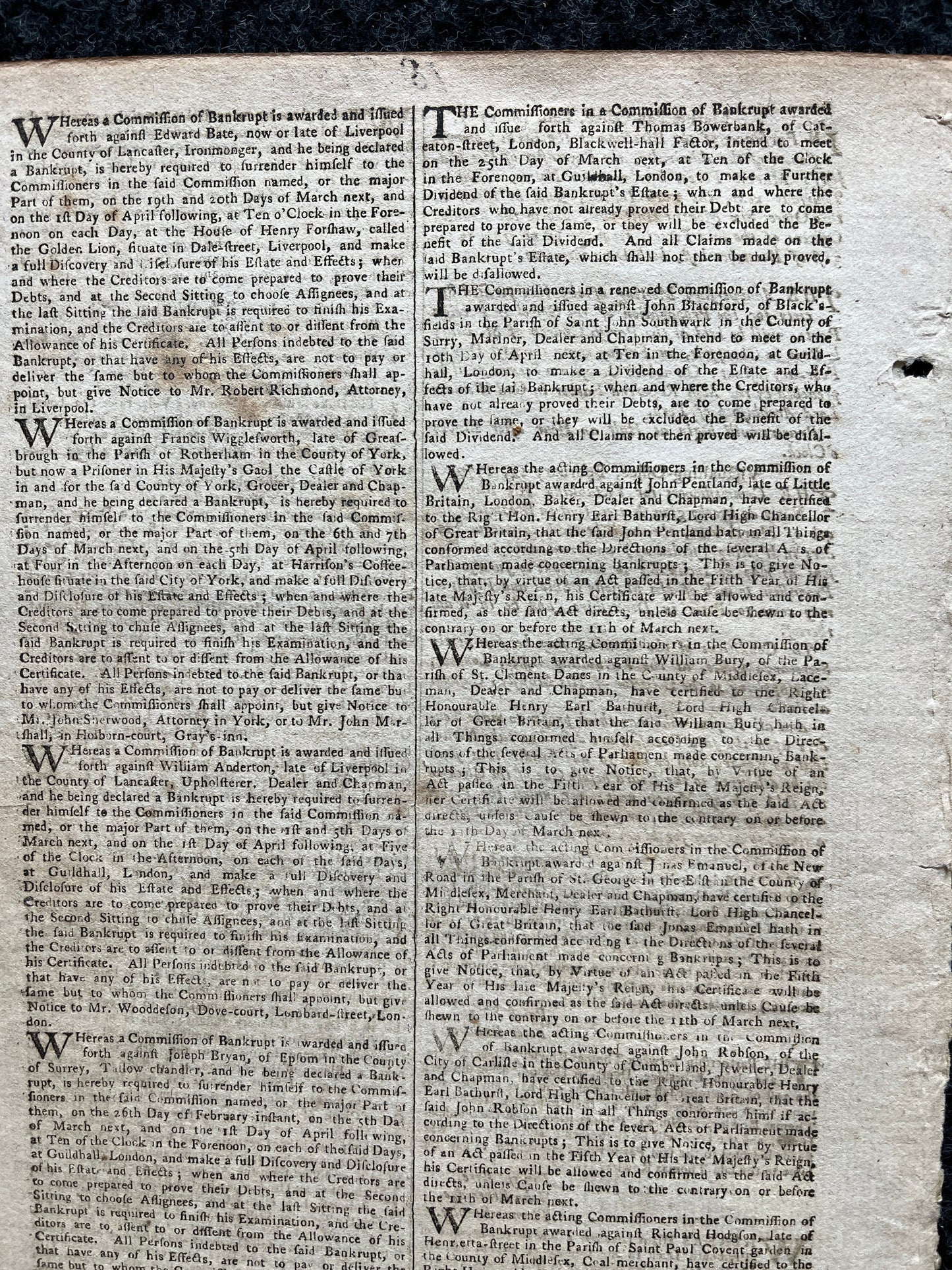 1777 London Gazette, History Wall Art, Original Antique Pamphlet, American President History and Wall Decor, George Washington