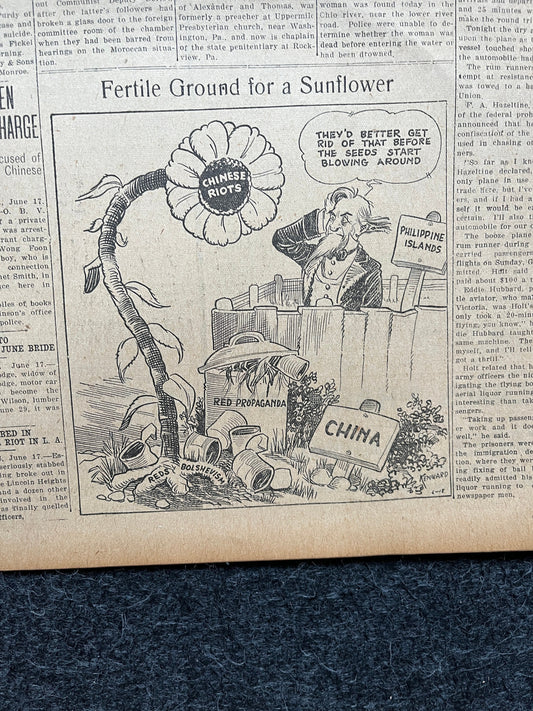 1920 Prohibition San Francisco Gang Seaplane Robbery, Vintage Original Newspaper, Roaring 1920s New York Gangs, Gifts for Him, Mancave Gifts