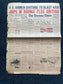 1942 Japanese Flee British in Burma - Original Newspaper and World War 2 Propaganda Poster - US War Bonds, Fathers Days Gifts