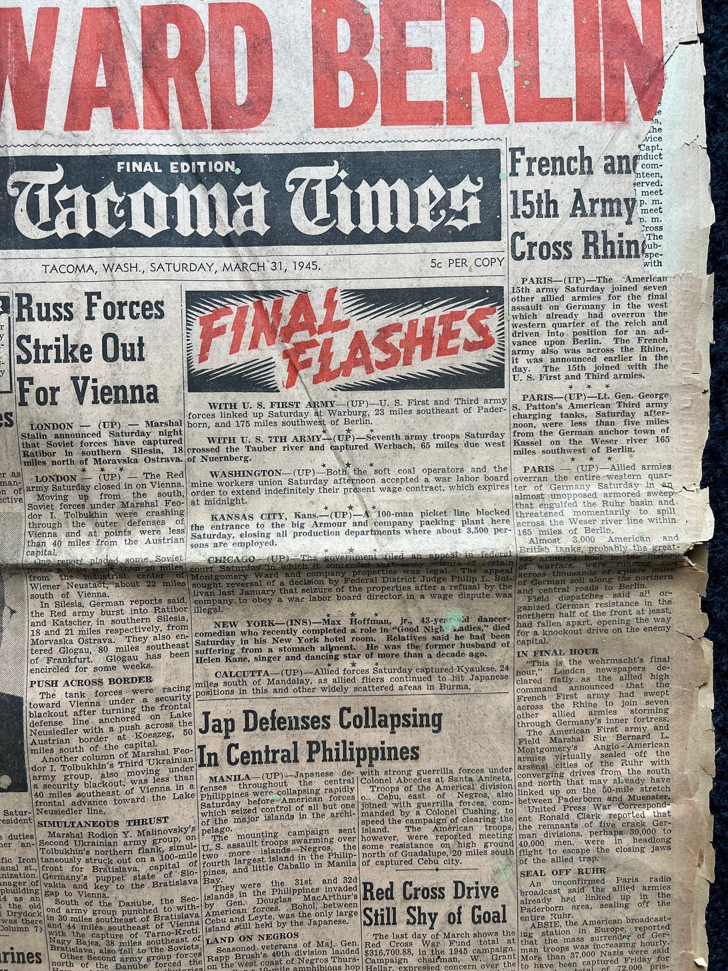 WW2 Battle of Iwo Jima, Nimitz Battles Japanese Fleet, US Military Gifts, WW2 Memorabilia World War 2 Newspapers, WW2 Gifts, Pacific War