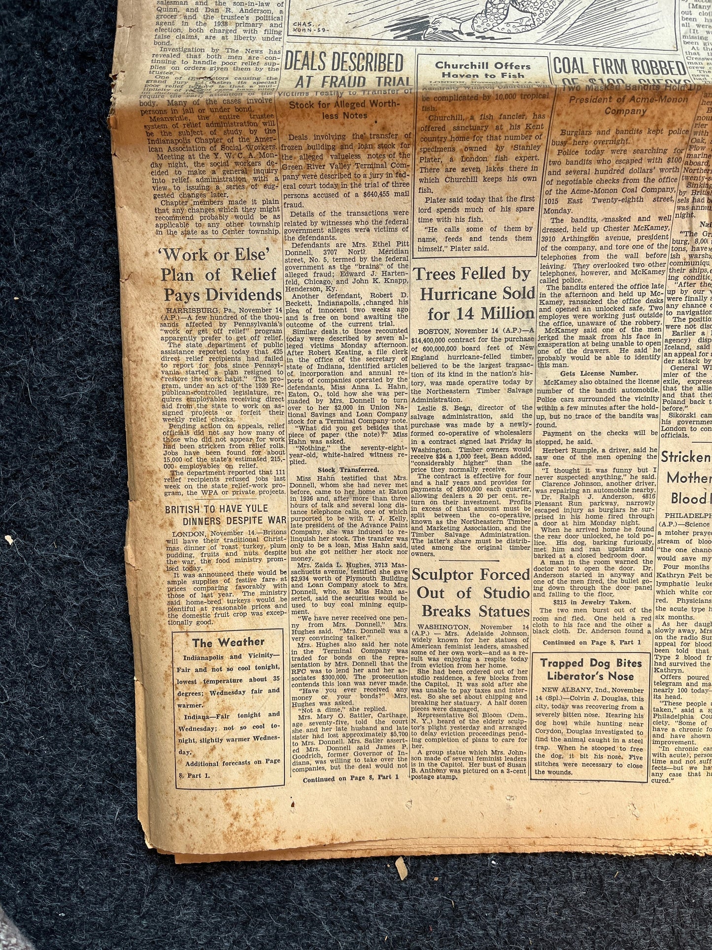 1939 Al Capone Connected to Agents Death, True Crime American History, Vintage Newspaper and History
