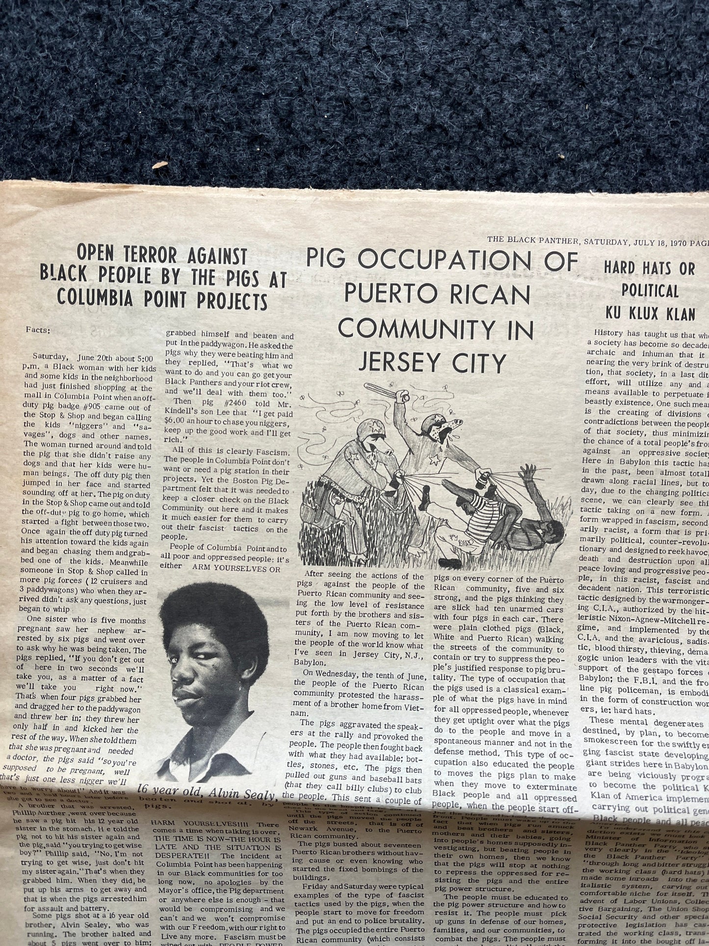 1970 New Orleans Black Panther Political Party Propaganda, Education Art Civil Rights Memorabilia, Government Conspiracies, History Gifts