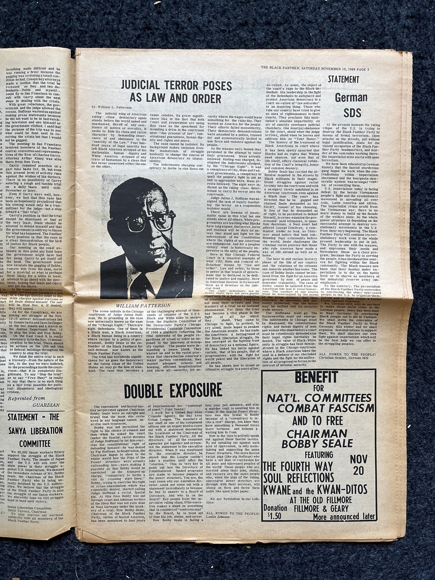 1970 Vietnam War Black Panther Political Party Support Propaganda, Education Art Civil Rights Memorabilia, Vietnam Newspapers, History Gifts