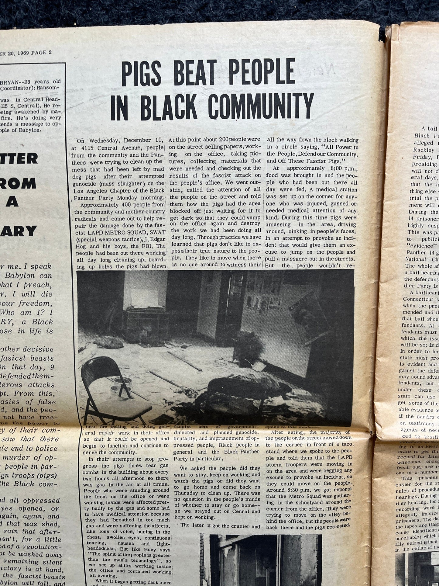 1970 Black Panther Memorial Newspaper Political Party Support Propaganda, Education Art Civil Rights Memorabilia, Vietnam Souvenirs and Gift