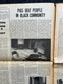 1970 Black Panther Memorial Newspaper Political Party Support Propaganda, Education Art Civil Rights Memorabilia, Vietnam Souvenirs and Gift