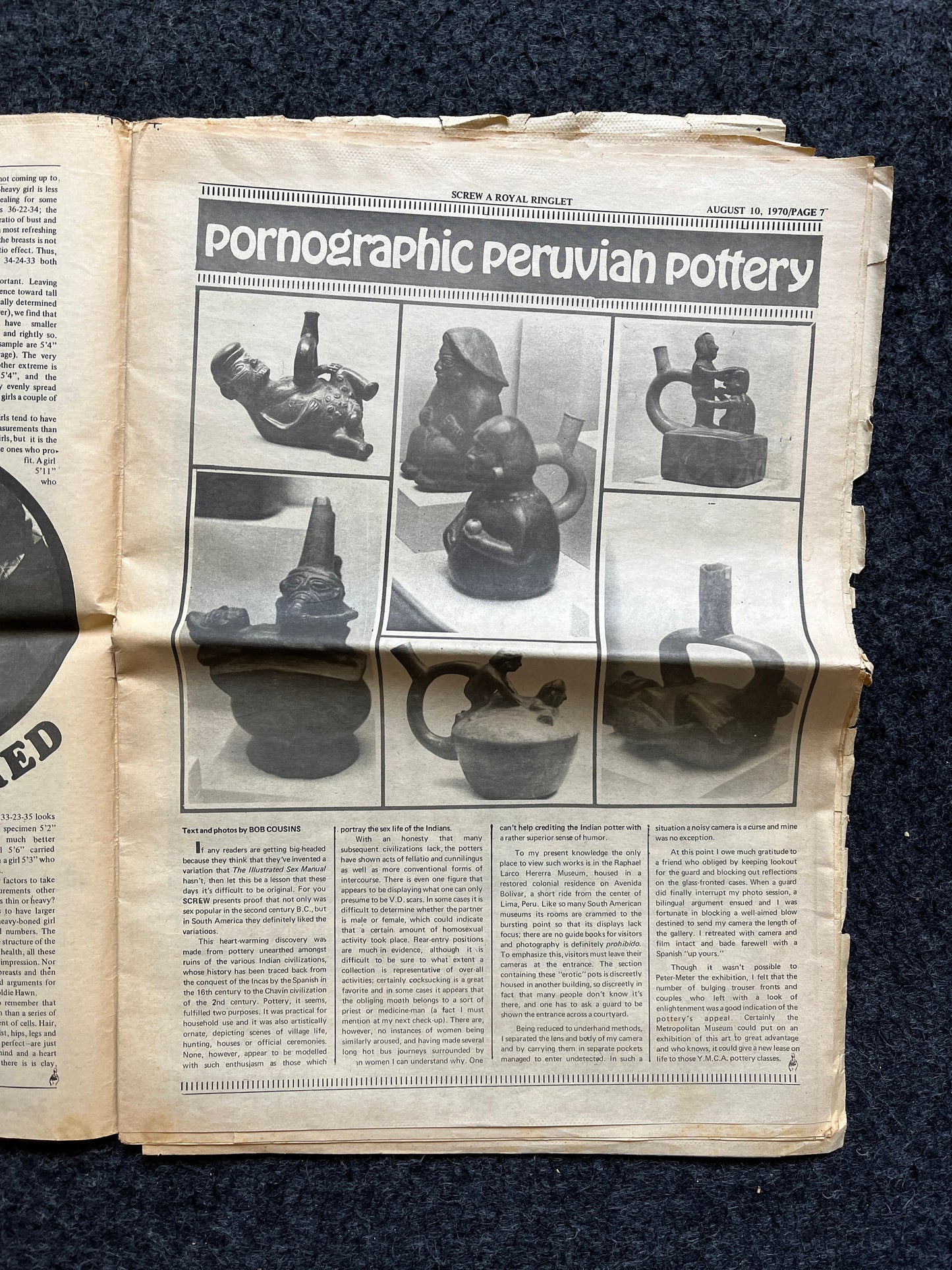 1970s Sexual Revolution Underground Newspaper, Black Panther Party, Vintage Antique Collectibles, Hippie Grunge Art Gifts, San Francisco