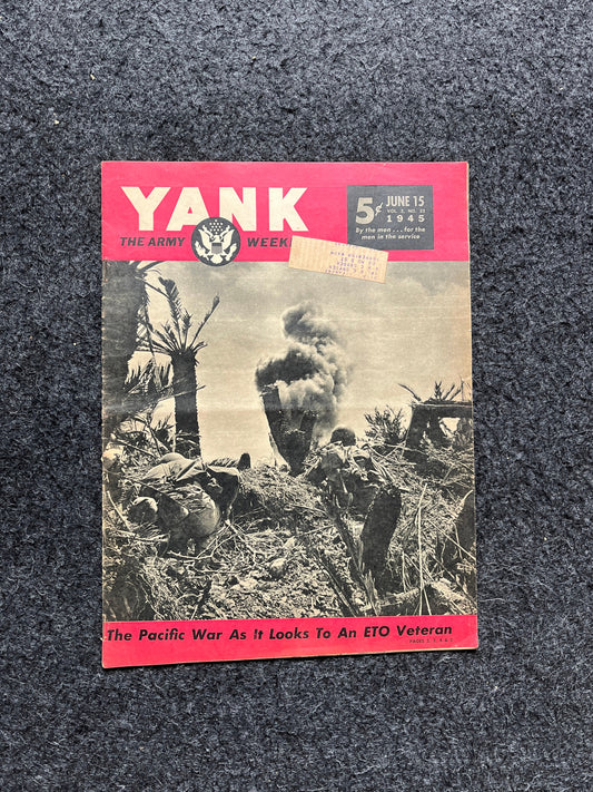 1945 WW2 Yank Magazine Collectible Military Magazine Memorabilia, Gifts for Him, Anniversary Gifts, Vintage Military Wall Decoration, Army