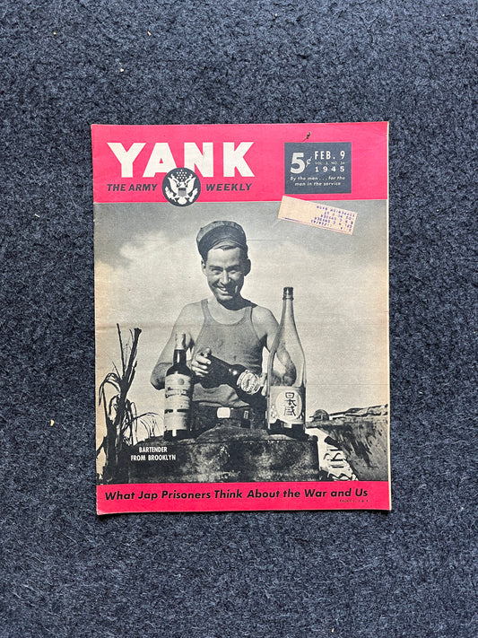 1945 Japanese POW Interview, WW2 Yank Magazine Collectible Military Memorabilia, Gifts for Him, Anniversary Gifts, Military Decoration,